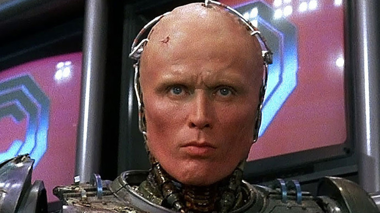 Peter Weller sporting RoboCop gear