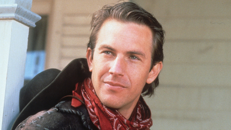 Kevin Costner smiling in Silverado