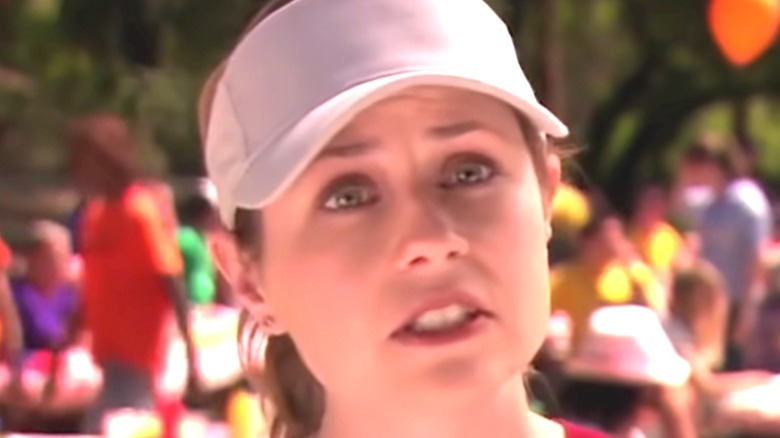 Pam Beesly looking concerned
