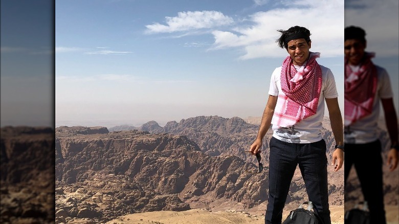 Mena Massoud at the Wadi Rum valley