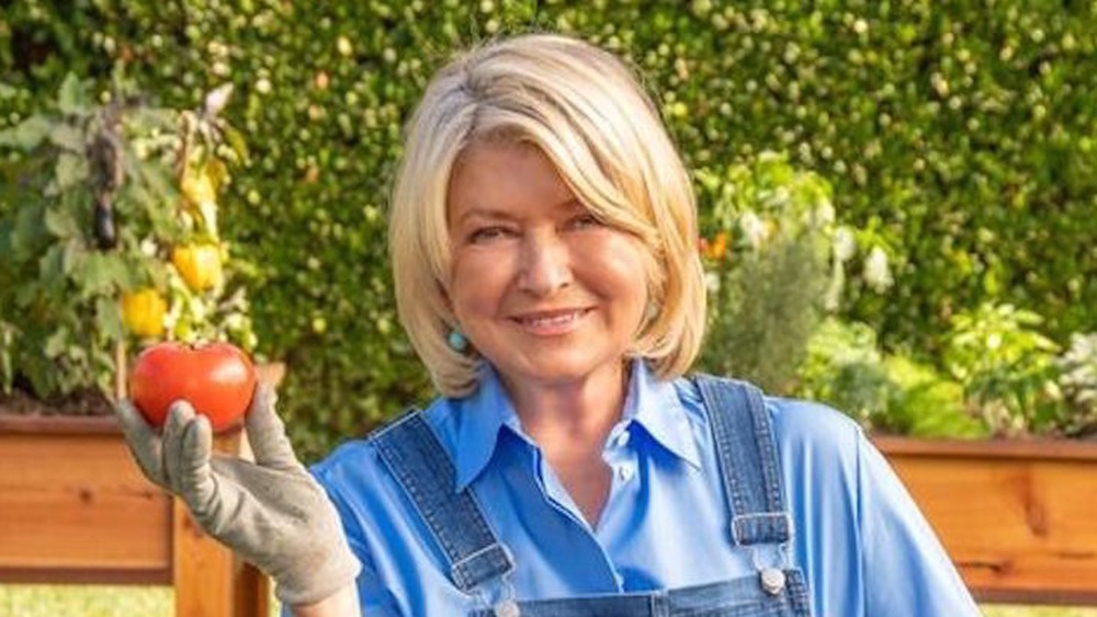 Martha Stewart with tomato