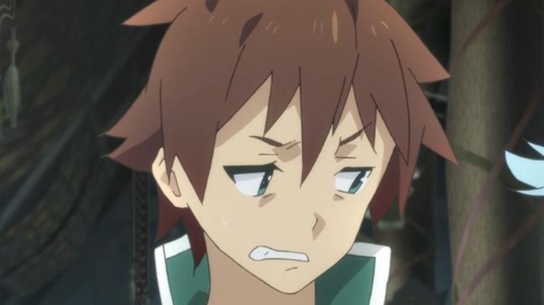 Kazuma looking disturbed