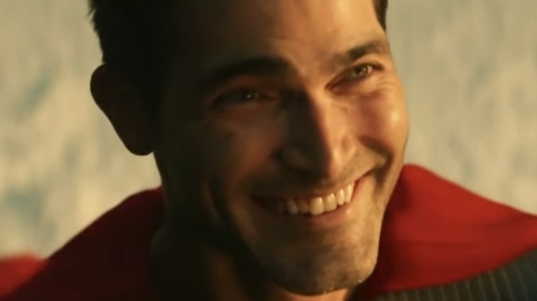 Superman smiling