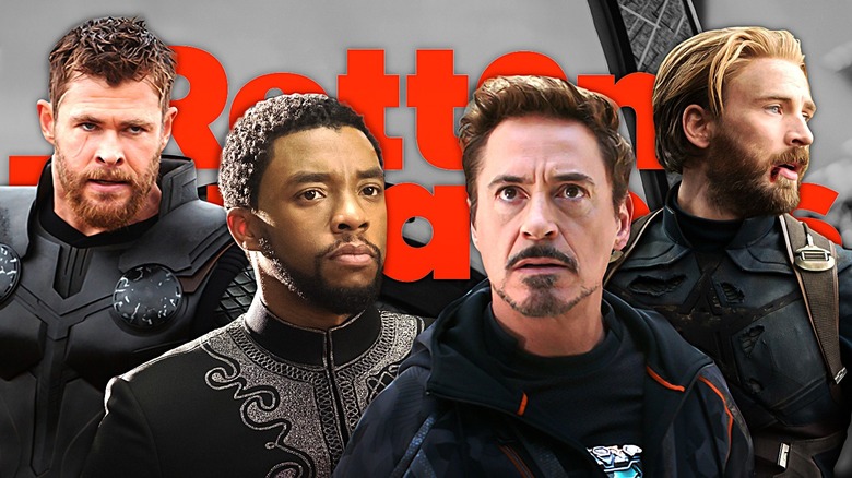 Thor, T'Challa, Stark, and Rogers