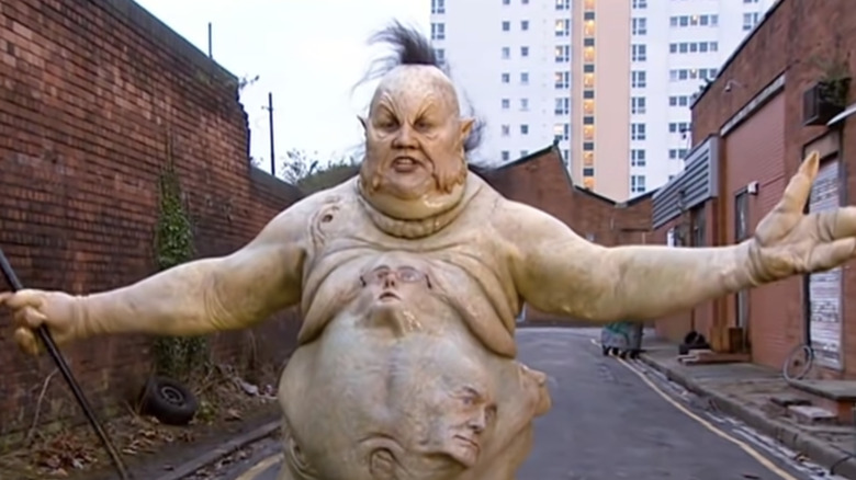 Abzorbaloff chases Elton in Doctor Who