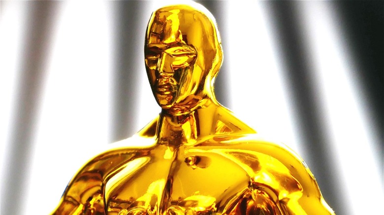 Academy Award glowing gold
