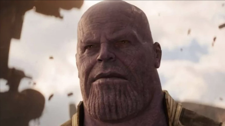 Thanos smiling in Avengers