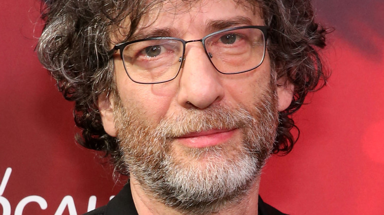 Neil Gaiman wearing glasses