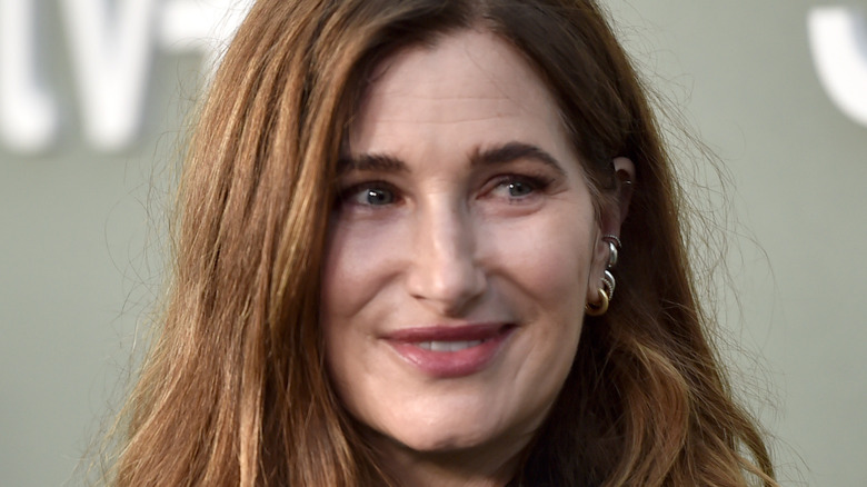 Kathryn Hahn smiling for the press