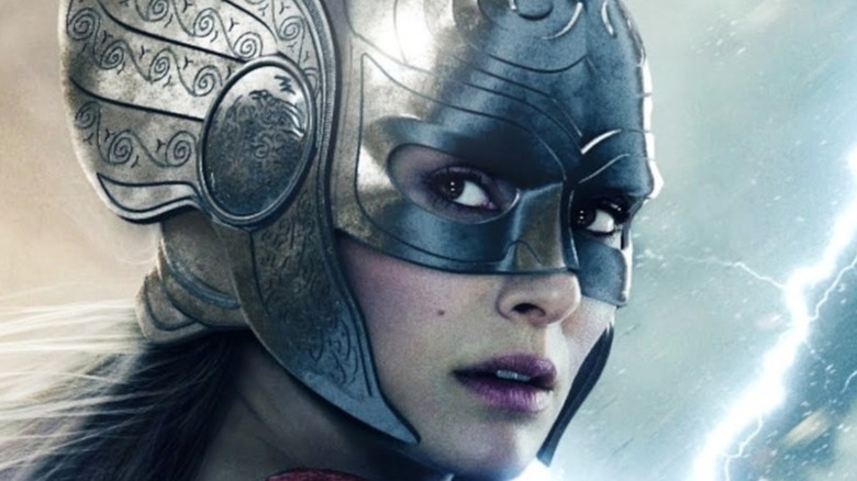 Fan art concept of Jane in Mighty Thor helmet