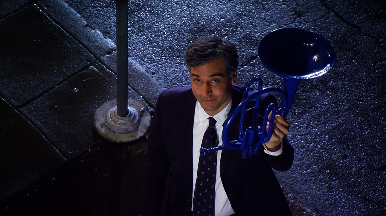 Ted with blue horn