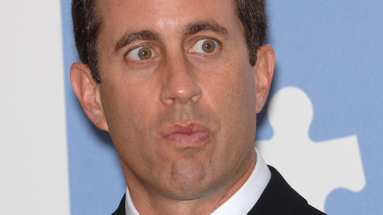 Jerry Seinfeld staring off camera 