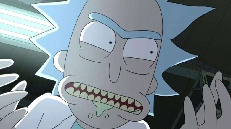 Rick Sanchez salivating