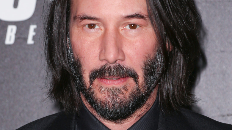 Keanu Reeves smiling