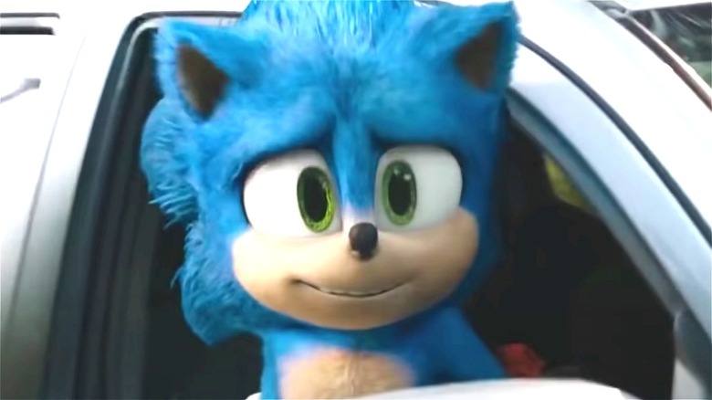 Sonic the Hedgehog surprised