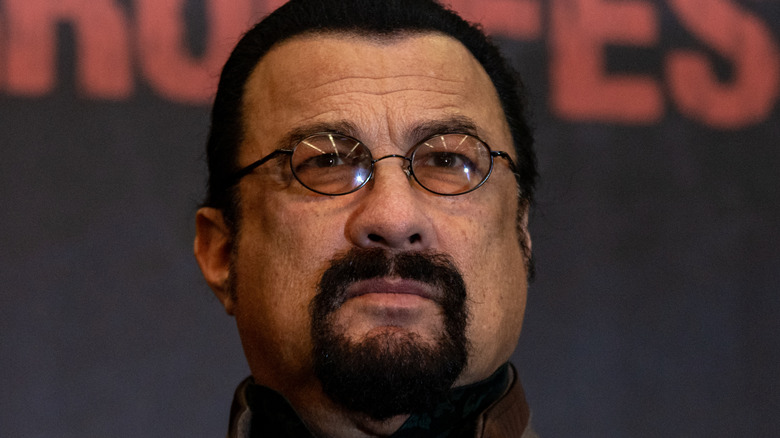 Steven Seagal looking mysterious