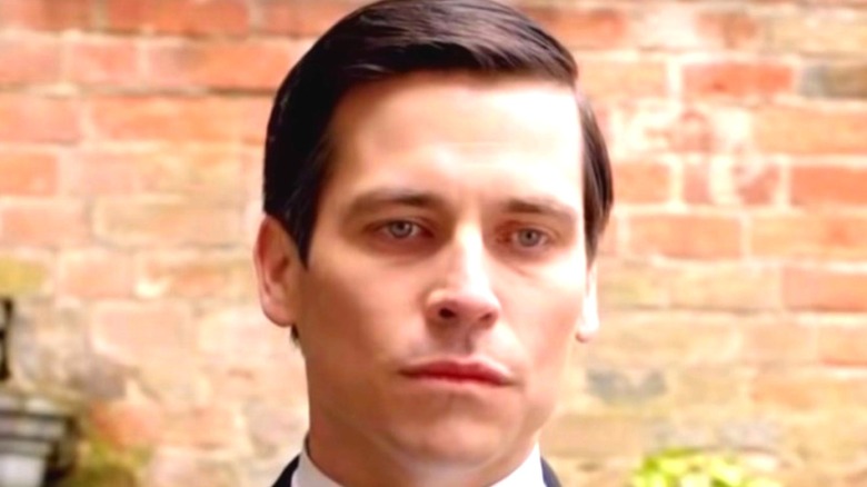 Barrow looking somber in Downton Abbey