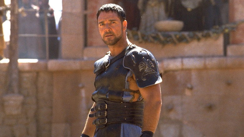 Maximus looking intense in Gladiator (2000)