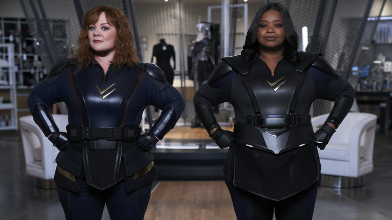 THUNDER FORCE (L-R): MELISSA MCCARTHY as LYDIA, OCTAVIA SPENCER as EMILY.