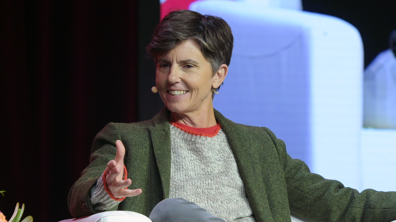 Tig Notaro talking on stage