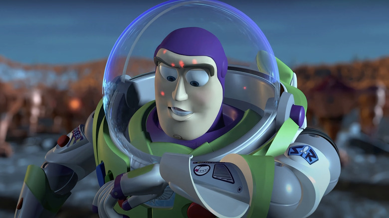 Buzz looking down