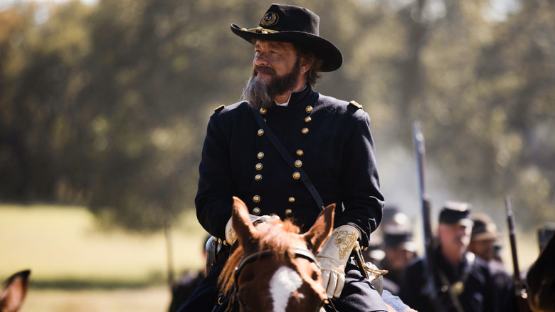 General George Meade on horseback