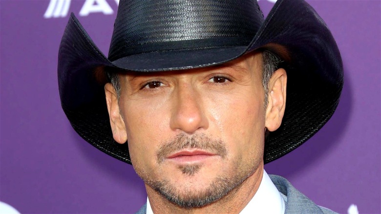 Tim McGraw wearing cowboy hat