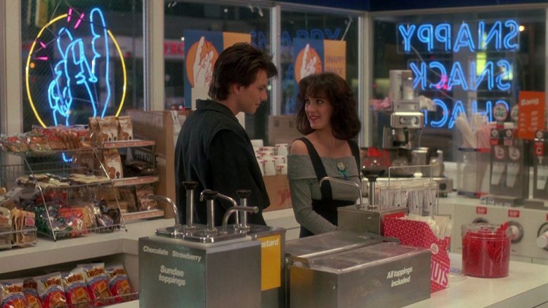 Christian Slater and Winona Ryder in Heathers