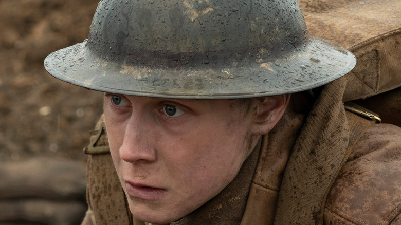 Schofield peeks over trenches