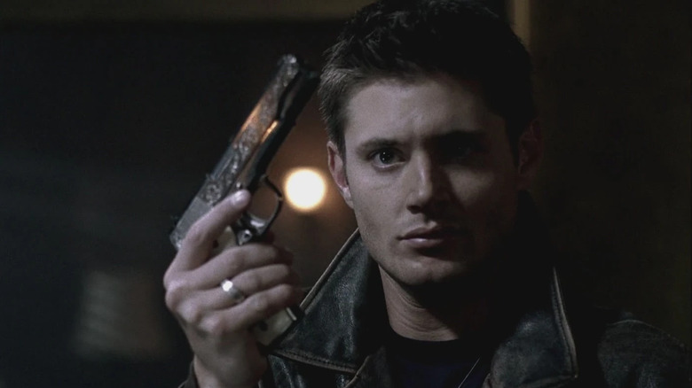 Dean with a gun