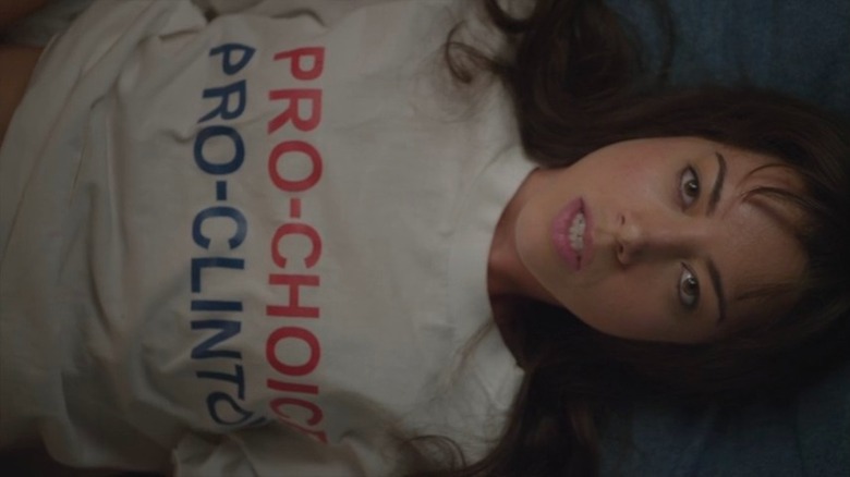 Aubrey Plaza lying down T-shirt