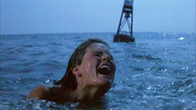 Girl shark attack buoy