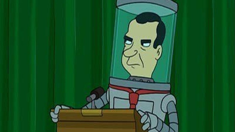 Robot Nixon in Futurama