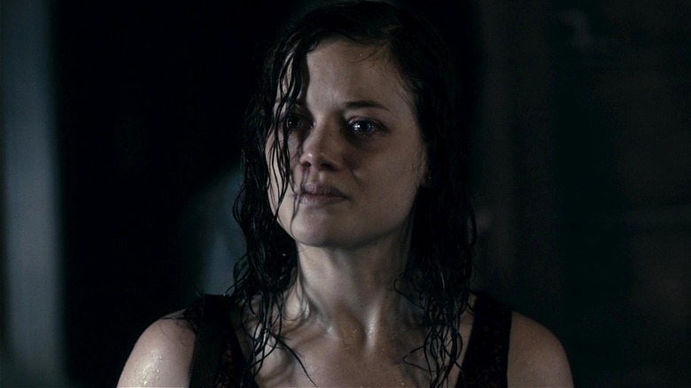 Mia Allen looking upset in Evil Dead (2013)