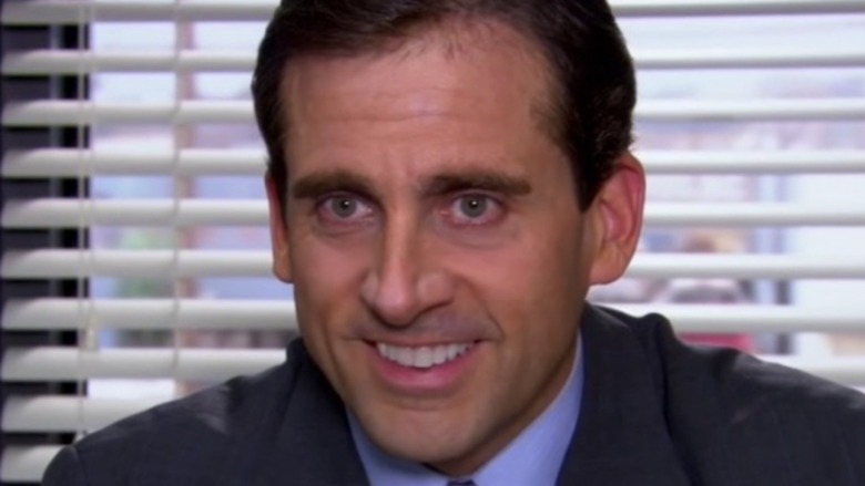 Michael Scott smiling