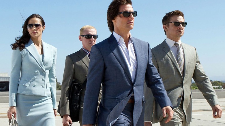 Tom Cruise leading his team into action