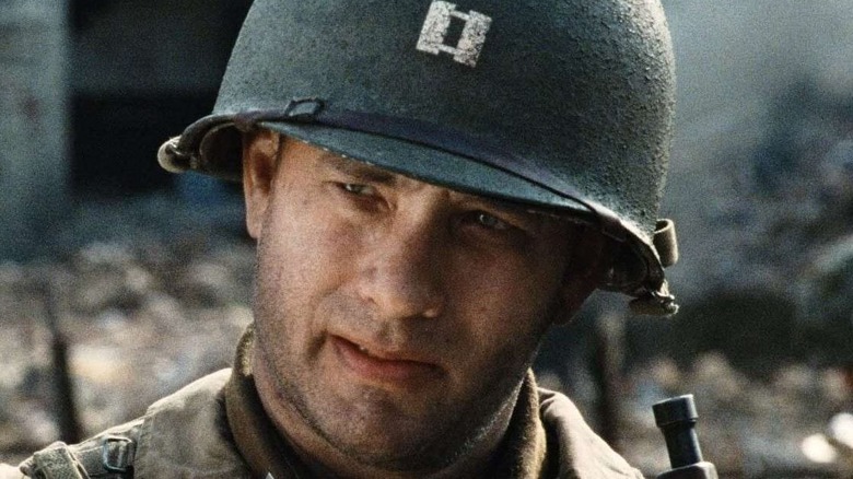 Captain Miller talking with Private Ryan