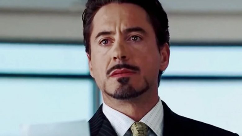 Robert Downey, Jr. as Tony Stark outing himself as Iron Man