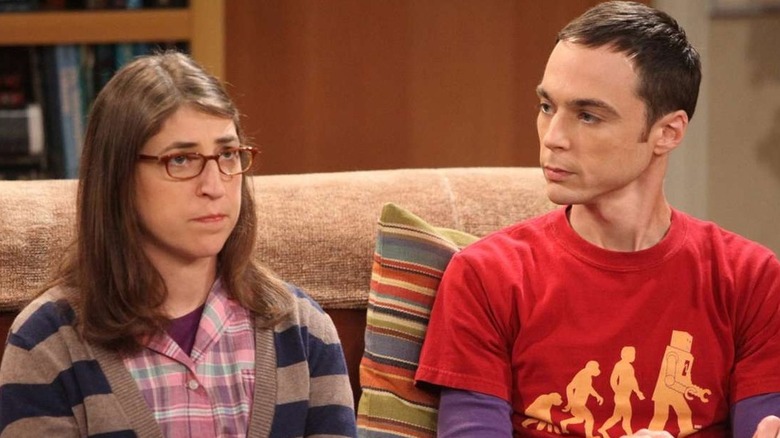 Amy and Sheldon sit stone-faced on 