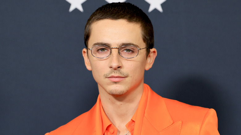 Timothee Chalamet on the Marty Supreme red carpet