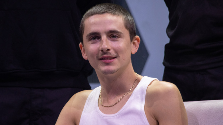 Timothée Chalamet with short hair