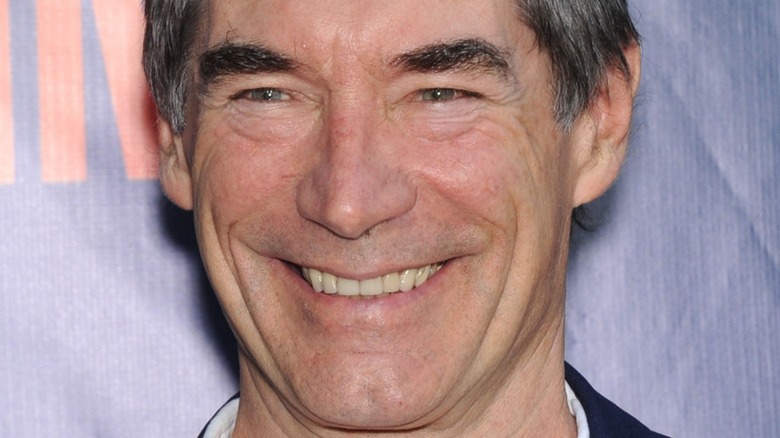 Timothy Dalton at press tour