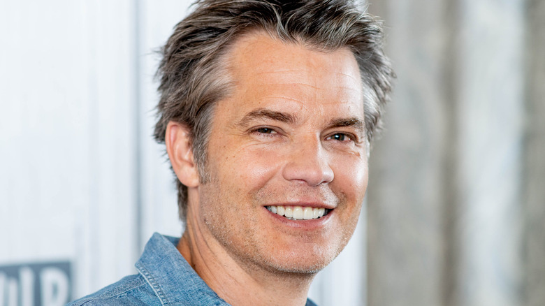 Timothy Olyphant looks happy