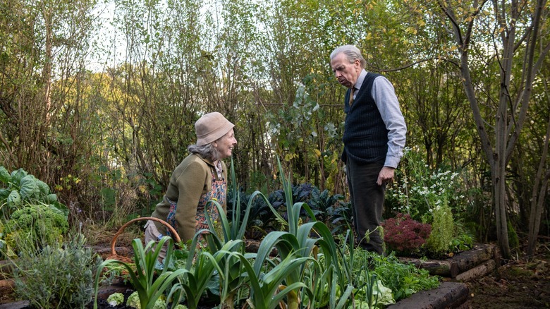 Tom and Mary in garden