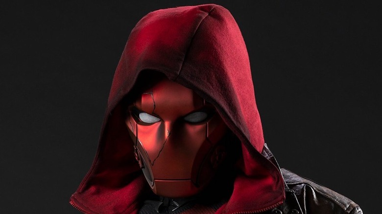 Curran Walters in the Red Hood costume