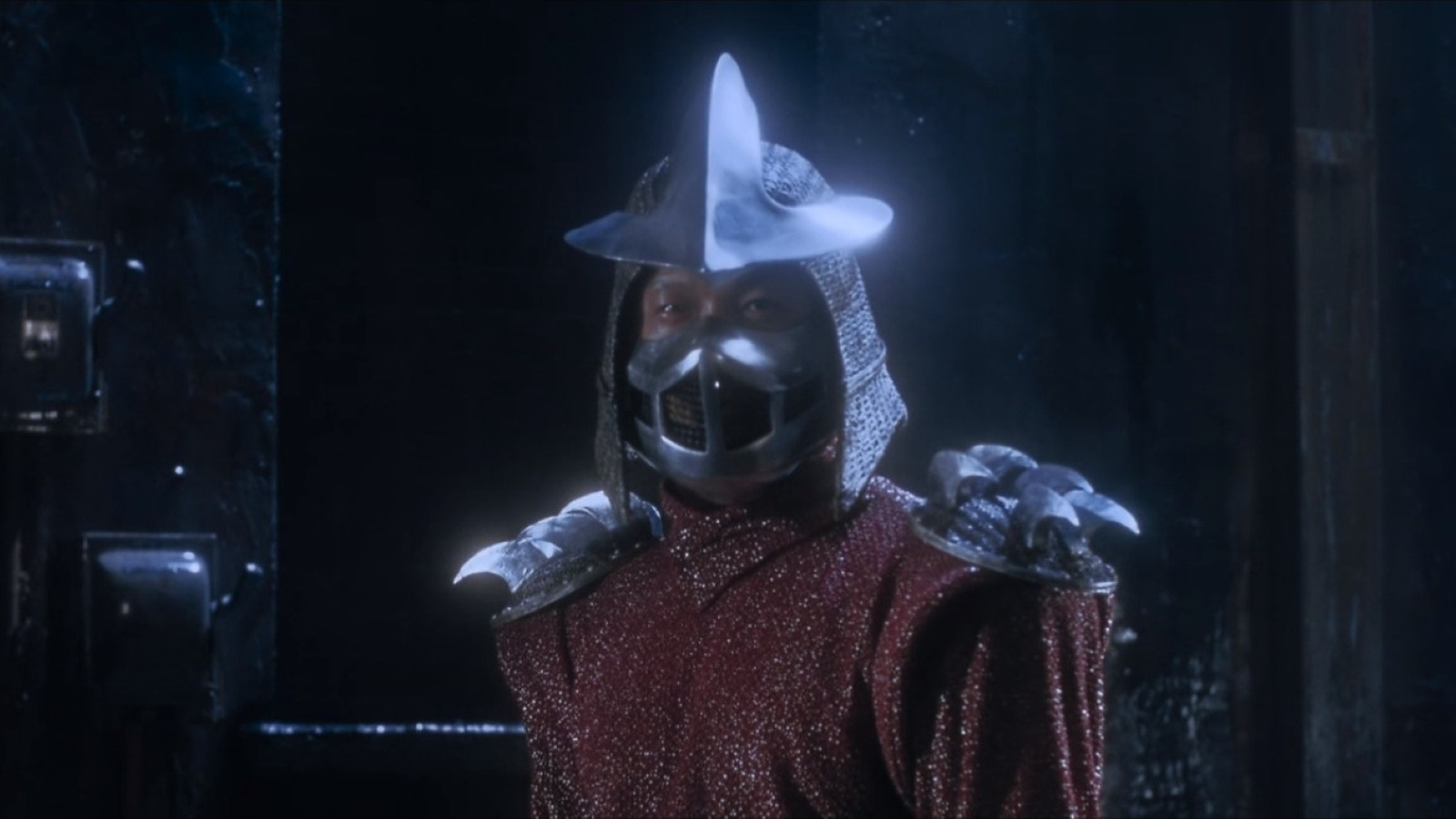 In Teenage Mutant Ninja Turtles, what's the story and origin of Shredder?  Is he just a normal human who has a special suit? Why does he hate the  turtles and the rat