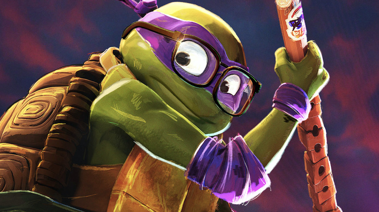 Donatello holds his staff
