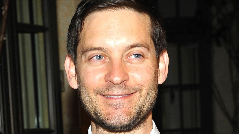 Tobey Maguire smiling