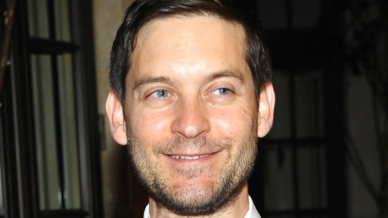 Tobey Maguire smiling