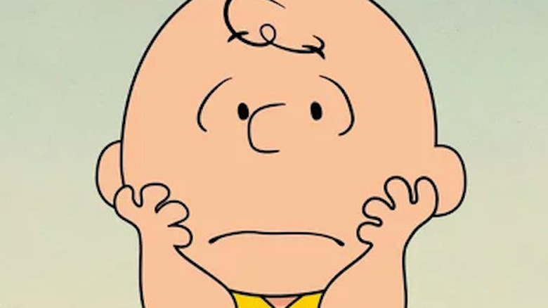 Charlie Brown sulking 